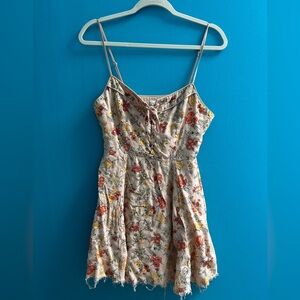 Floral Tie-Front Dress Whimsigoth Cottagecore